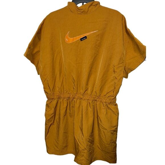 Nike Women's Sportswear Swoosh Woven Dress - NWT - Desert Ochre - Picture 6 of 12